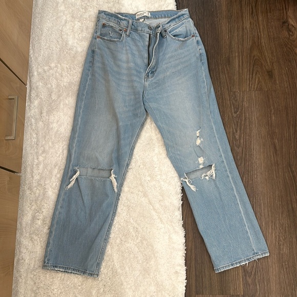 Abercrombie ankle straight ultra high rise jeans - Picture 1 of 3